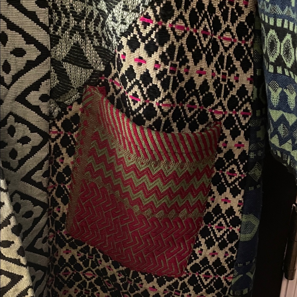 Sacred Threads Vibrant Patterned Coat - image 3